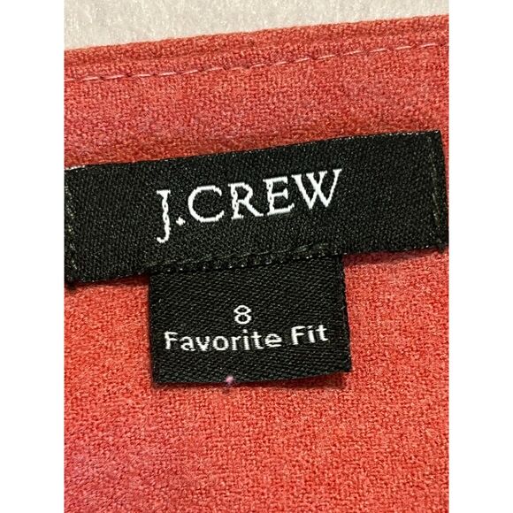 J Crew Salmon Wool Blend Work Trousers Lined Wide Cuffed Leg 8 Favorite Fit - Picture 9 of 11